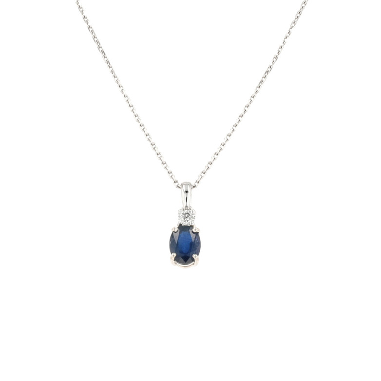 Acheter Collier saphir 1.75 carat et diamant 0.16 carat or blanc 4.40g Comme neuf - 1900,00 € Collier saphir 1.75 carat et diamant 0.16 carat or blanc 4.40g Comme neuf - reconditionné disponible sur Gemme Les Bijoux